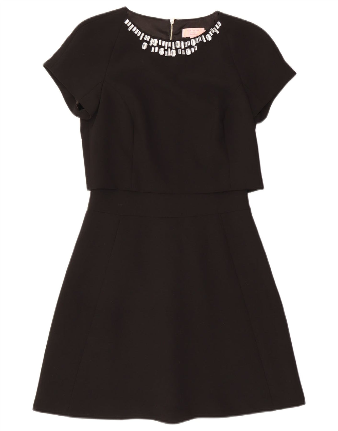 Ted Baker Womens A-Line Dress Size 0 2XS Black Polyester
