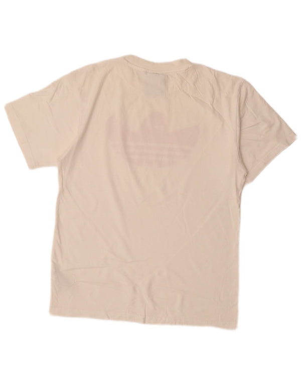 Adidas - Camiseta gráfica para hombre, talla pequeña, color blanco