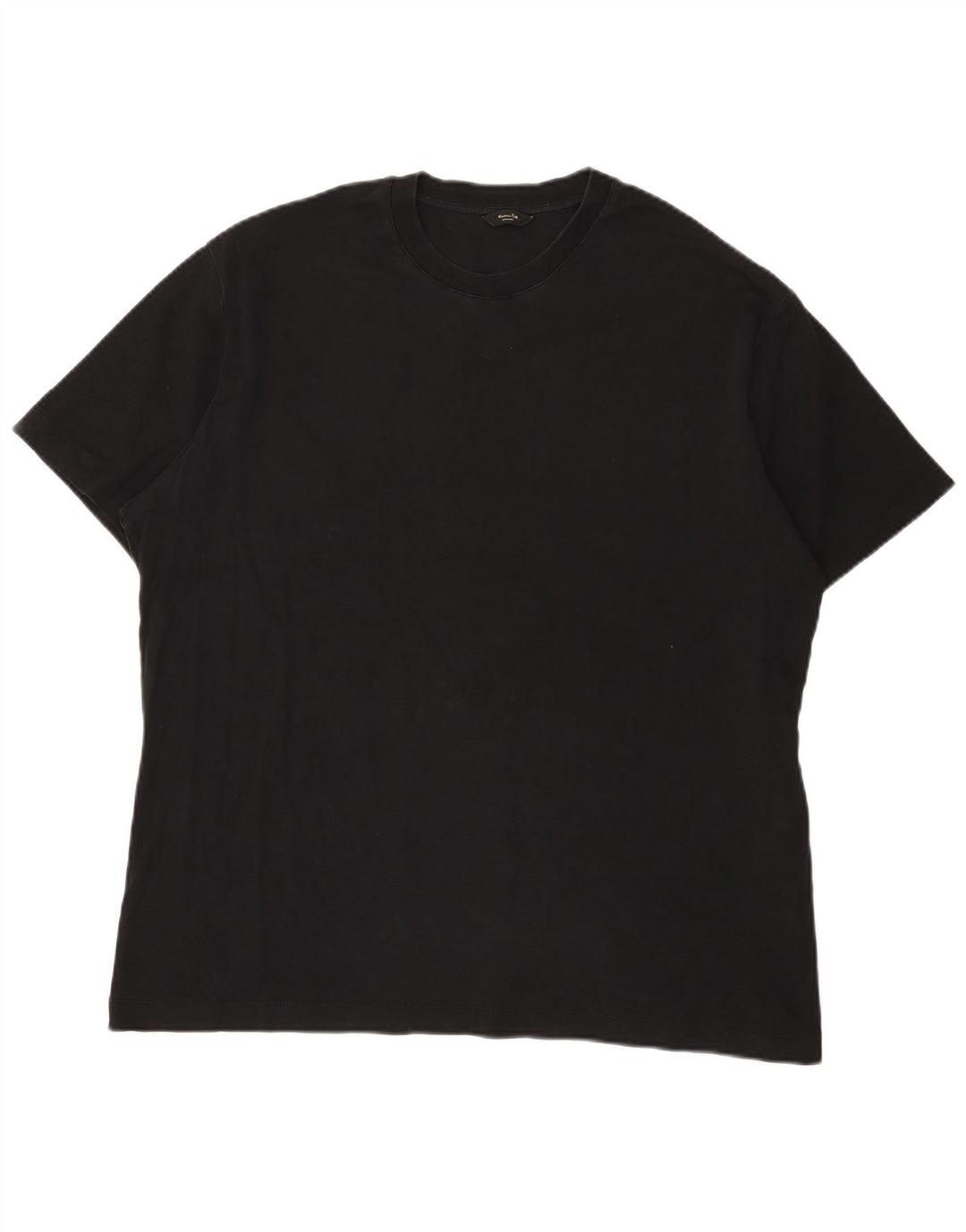 Мужская футболка Massimo Dutti 2XL, черный хлопок