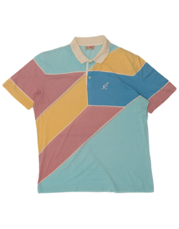 AUSTRALIAN L'ALPINA Herren-Poloshirt IT 54 XL Mehrfarbiger Farbblock