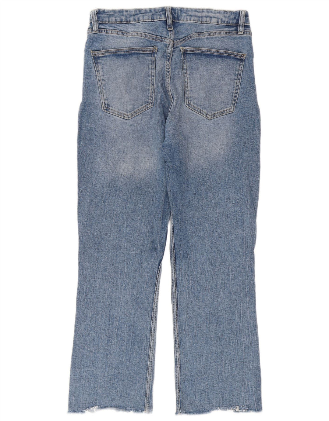 Zara Womens Cropped Jeans EU 38 Small W28 L25 Blue