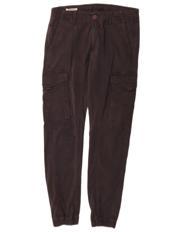 Jack & Jones Mens Paul Tapered Joggers Cargo Trousers W30 L32 Grey Cotton