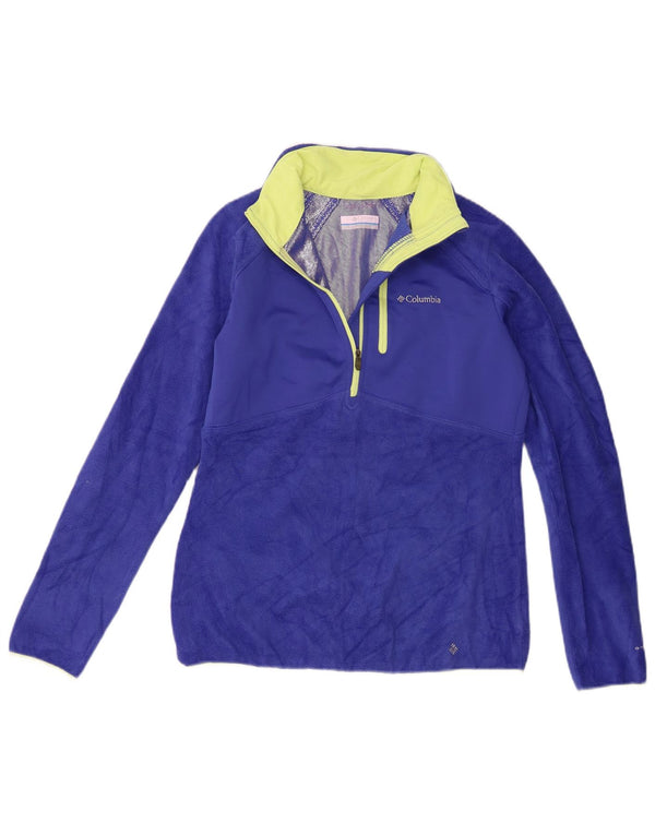 Columbia Womens Omni-Heat Fleece Jumper med lynlås-hals UK 10 Lille blå polyester