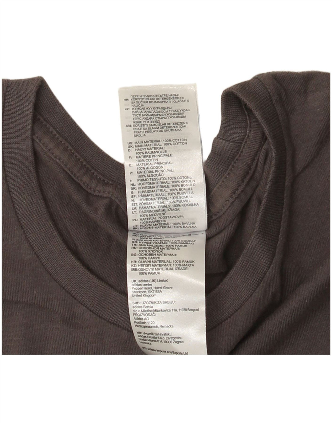 Adidas Mens Graphic T-Shirt Top Medium Grey Cotton