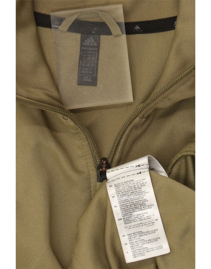 Adidas Mens Tracksuit Top Jacket 2XL Khaki Polyester