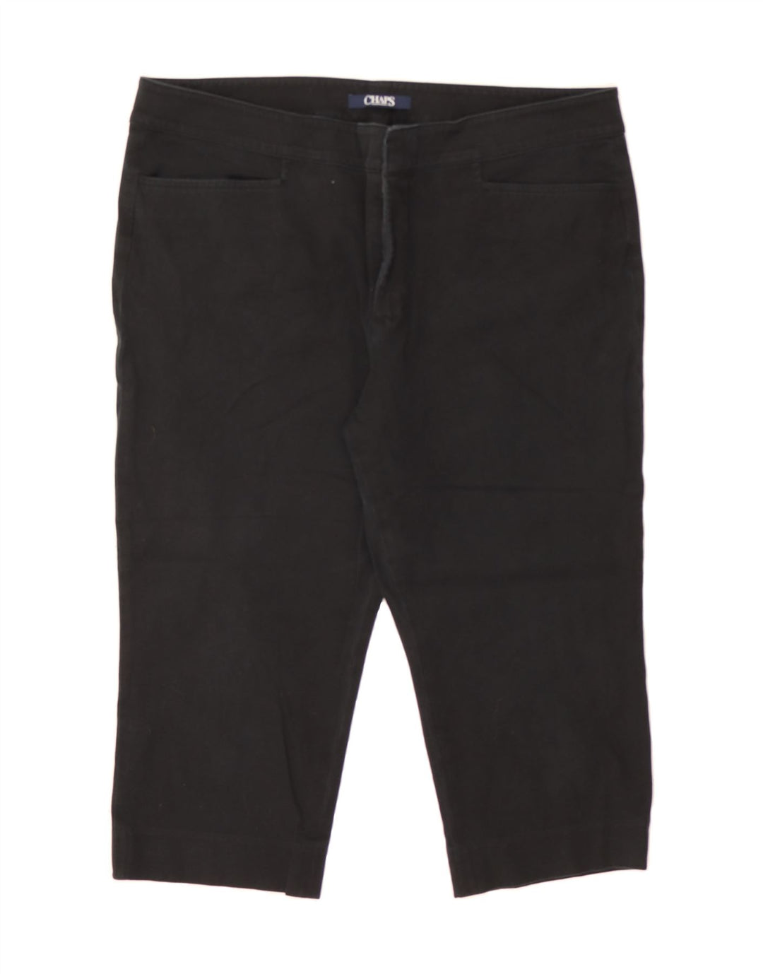 CHAPS Womens Capri Jeans US 16 2XL W36 L20 Black Cotton Vintage Chaps and Second-Hand Chaps from Messina Hembry 