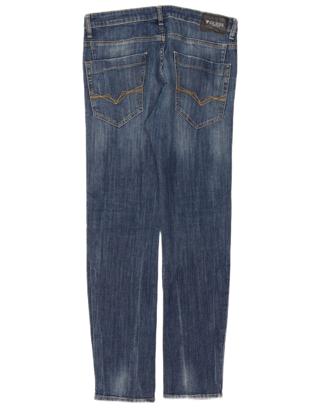 Мужские узкие джинсы Guess W32 L32 синие, хлопок