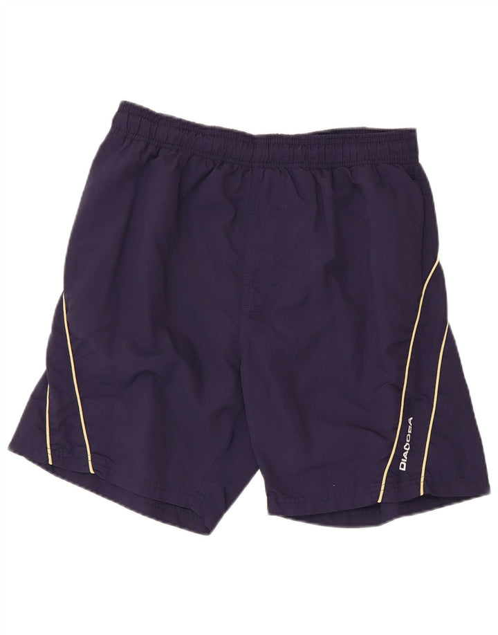Diadora Mens Sport Shorts Large Navy Blue Polyamide