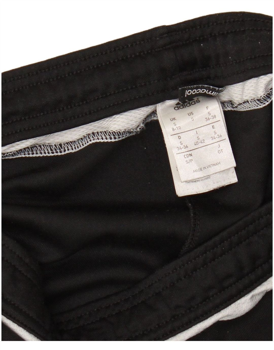 ADIDAS Womens Climacool Tracksuit Trousers UK 8/10 Small  Black Polyester