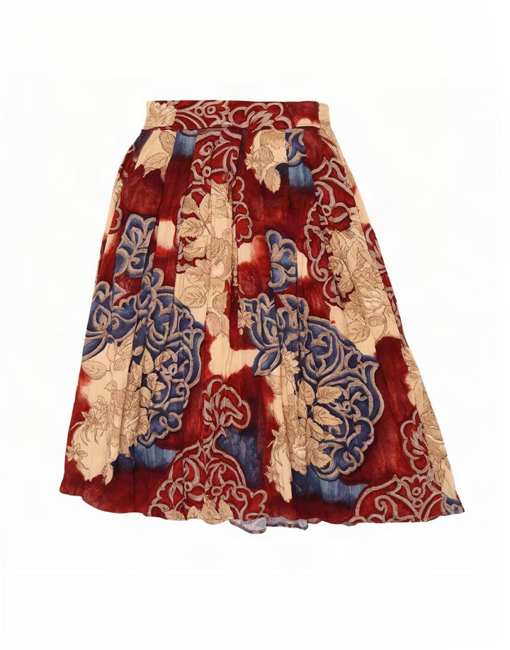 Pippa Dee Jupe évasée plissée pour femme UK 12 Medium W28 Floral multicolore