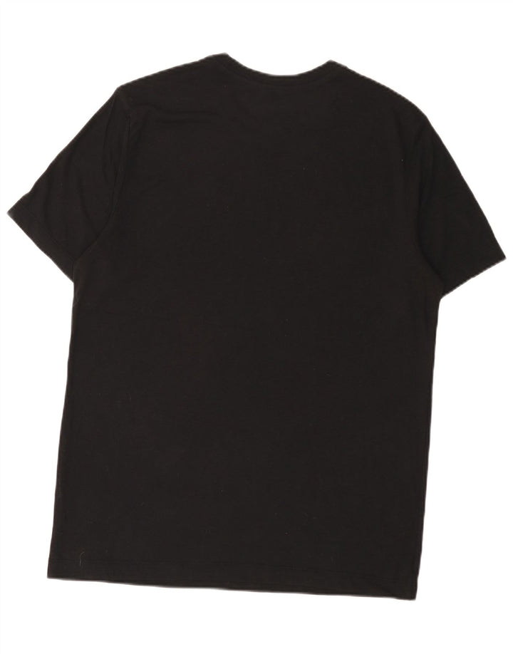 Nike Mens Dri Fit Graphic T-Shirt Top Medium Black Polyester