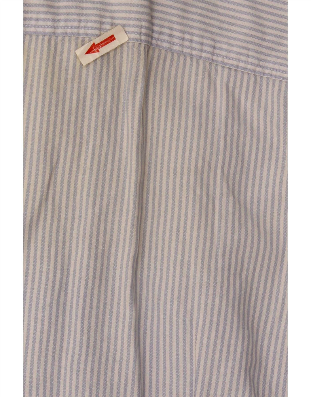 Tommy Hilfiger Womens Shirt US 6 Medium Blue Pinstripe Cotton