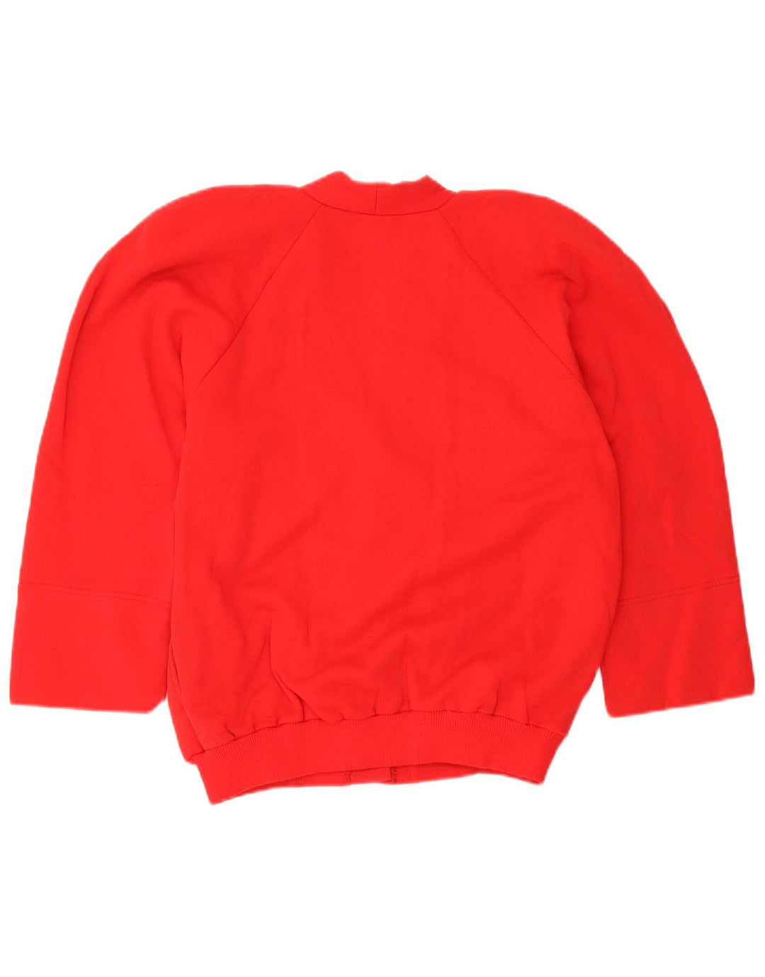 Vintage Womens Oversized Cardigan Sweater UK 10 Small Red Cotton
