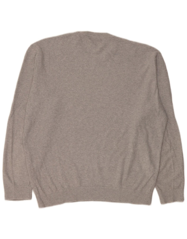 Zara Mens Crew Neck Jumper Sweater Large Grey
