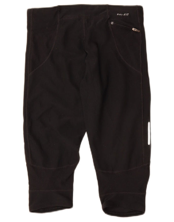Pantaloncini sportivi Nike Dri Fit Bermuda da donna UK 4 XS poliestere nero