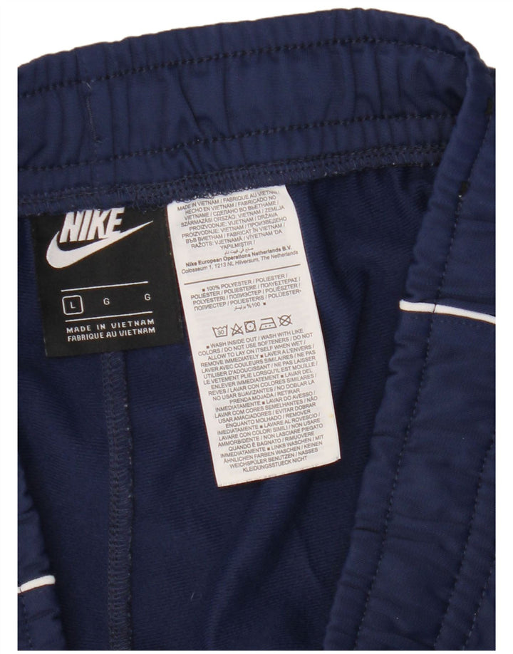 Nike Mens Tracksuit Trousers Joggers Large  Navy Blue Polyester