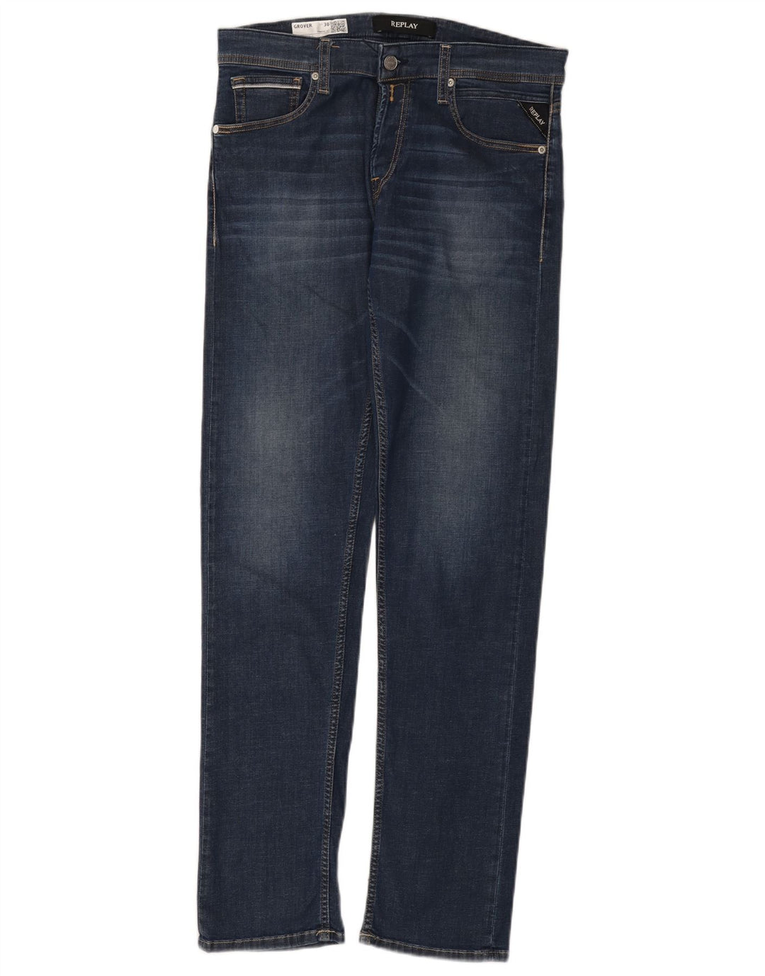 Replay Jean Grover Slim Femme W30 L32 Bleu Marine