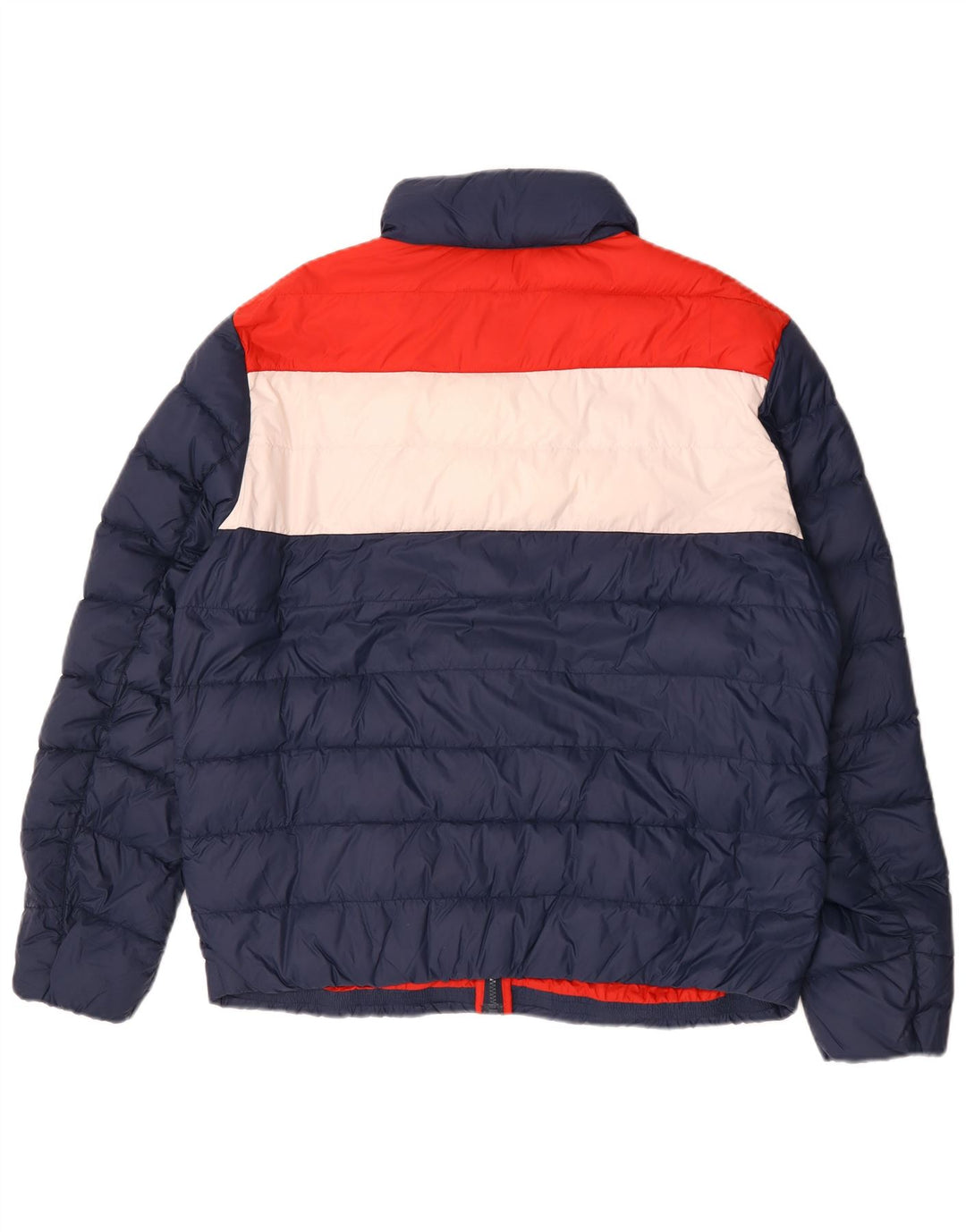 Tommy Hilfiger Mens Padded Jacket UK 44 2XL Blue Colourblock Polyamide