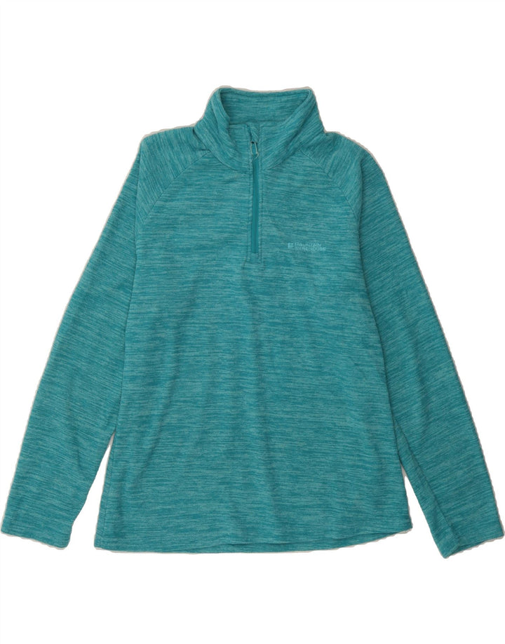 MOUNTAIN WAREHOUSE Womens Fleece Jumper UK 14 Large Turquoise Flecked Vintage Mountain Warehouse and Second-Hand Mountain Warehouse from Messina Hembry 