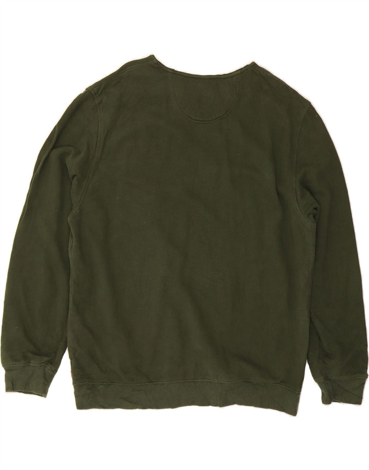 IZOD Mens Sweatshirt Jumper Large Green Cotton Vintage Izod and Second-Hand Izod from Messina Hembry 