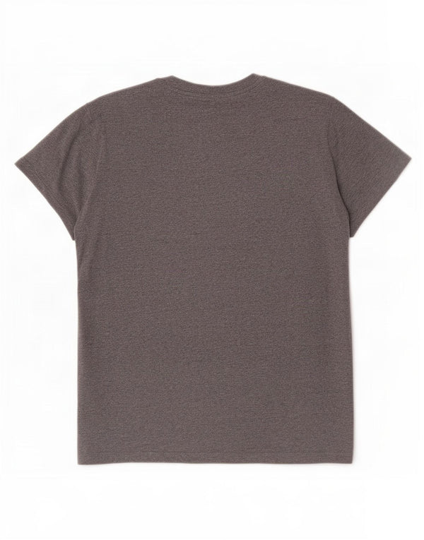 Superdry Mens Graphic T-Shirt Top Medium Grey Flecked Cotton