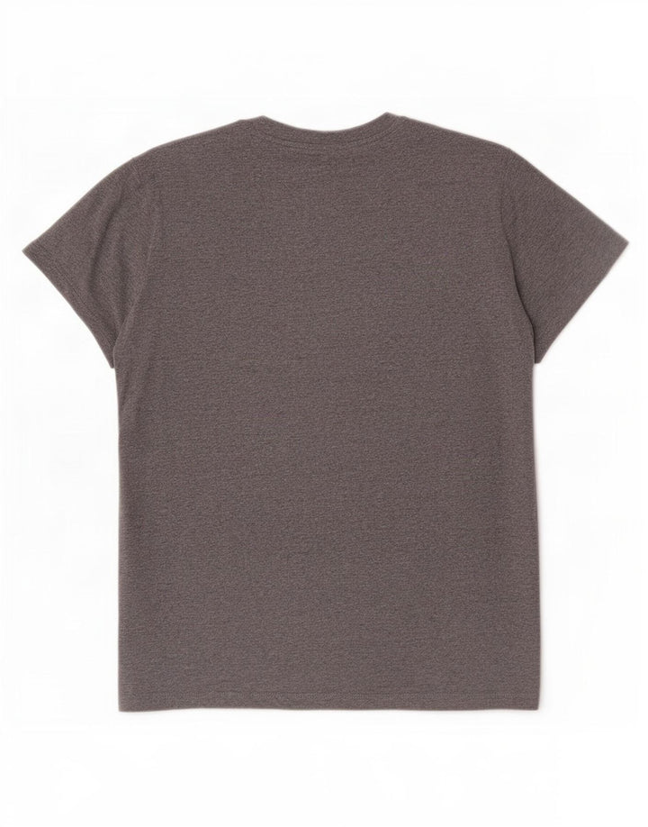 Superdry T-Shirt Graphique Homme Gris Moyen Moucheté Coton