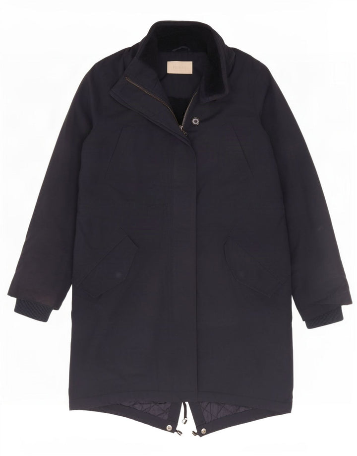 Jaqueta Parka Feminina Hobbs UK 10 Pequeno Poliéster Azul Marinho