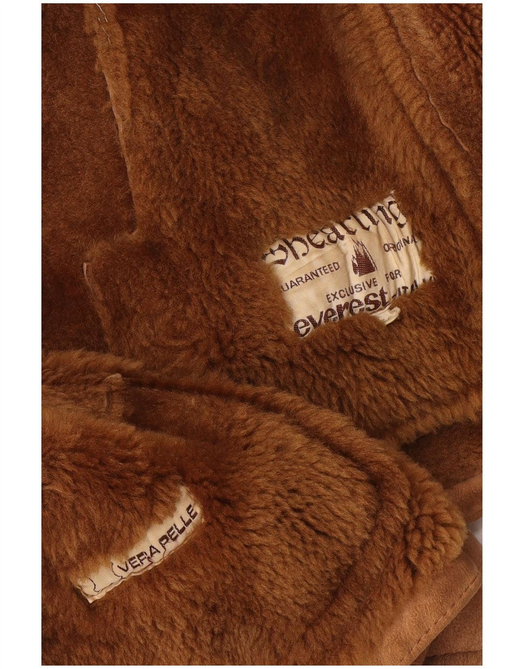 Jaqueta masculina vintage shearling IT 50 grande bege