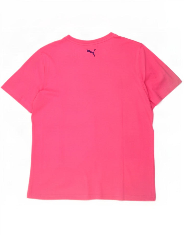 Puma Mens Graphic T-Shirt Top Medium Pink