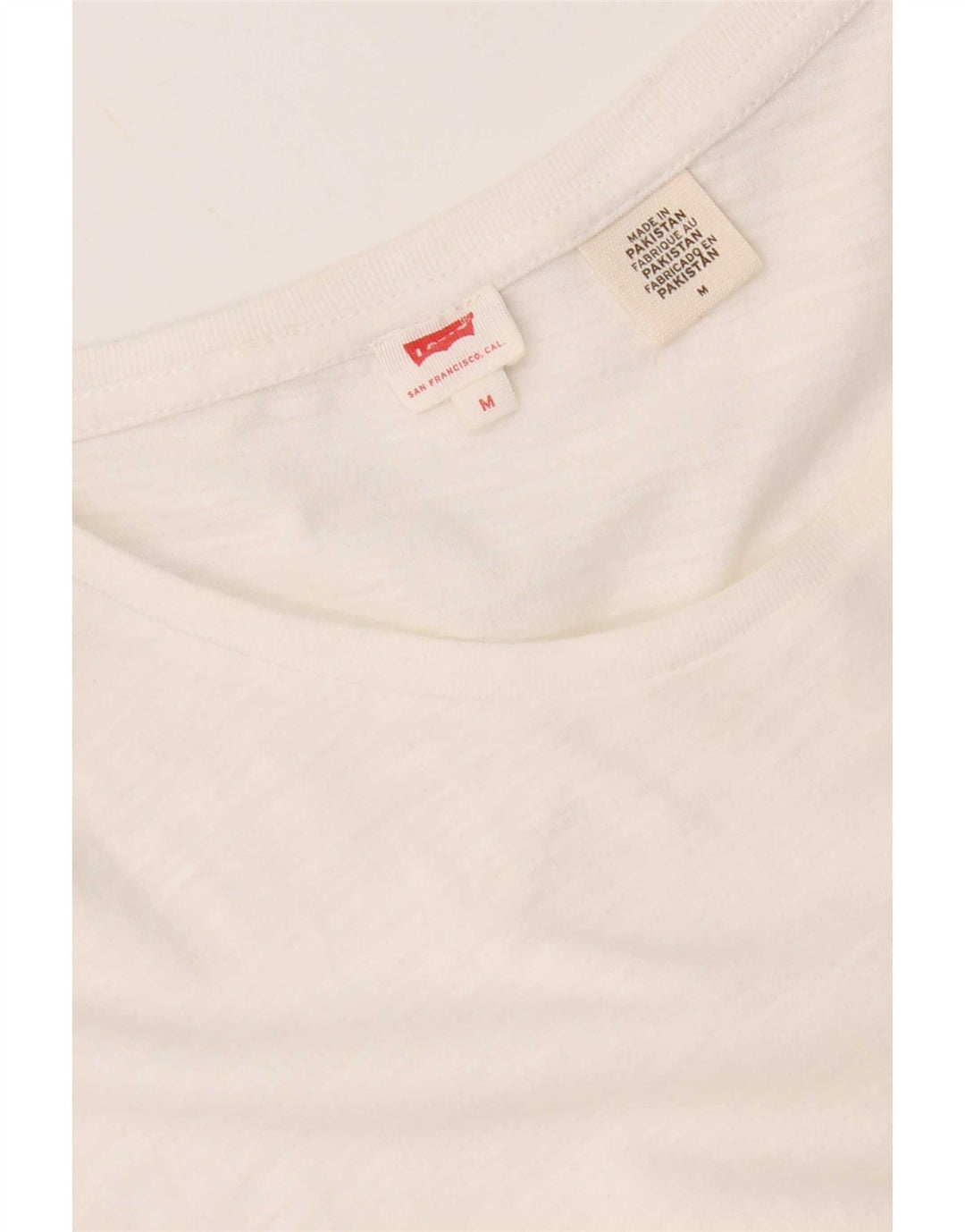 Levi's Camiseta para mujer Top UK 44 Medium White Moteado