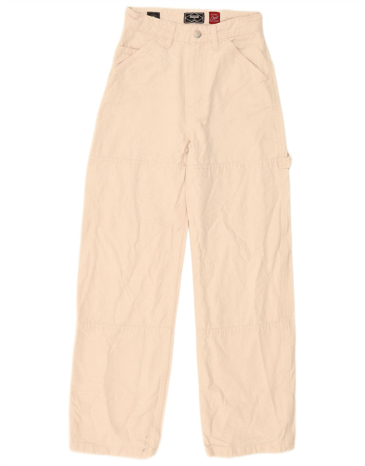 Superdry Straight Cargo-bukser til kvinder W26 L30 Beige