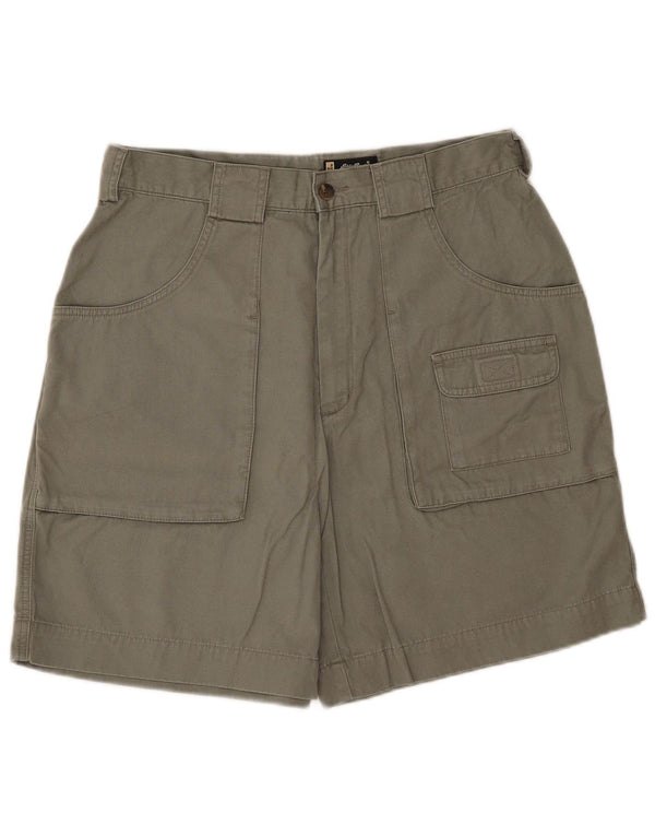 Pantaloncini cargo da donna Eddie Bauer US 12 Large W32 cotone kaki