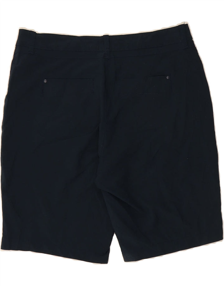 LEE Womens Casual Shorts US 12 Large W34  Navy Blue Polyester Vintage Lee and Second-Hand Lee from Messina Hembry 