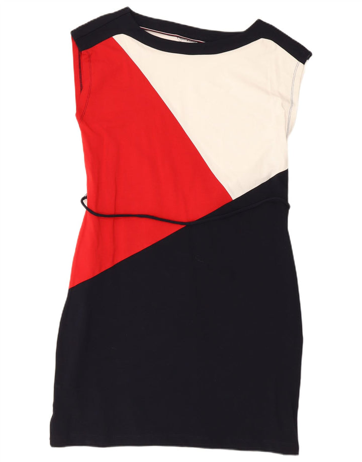Tommy Hilfiger Womens Sheath Dress UK 12 Medium Multicoloured Colourblock