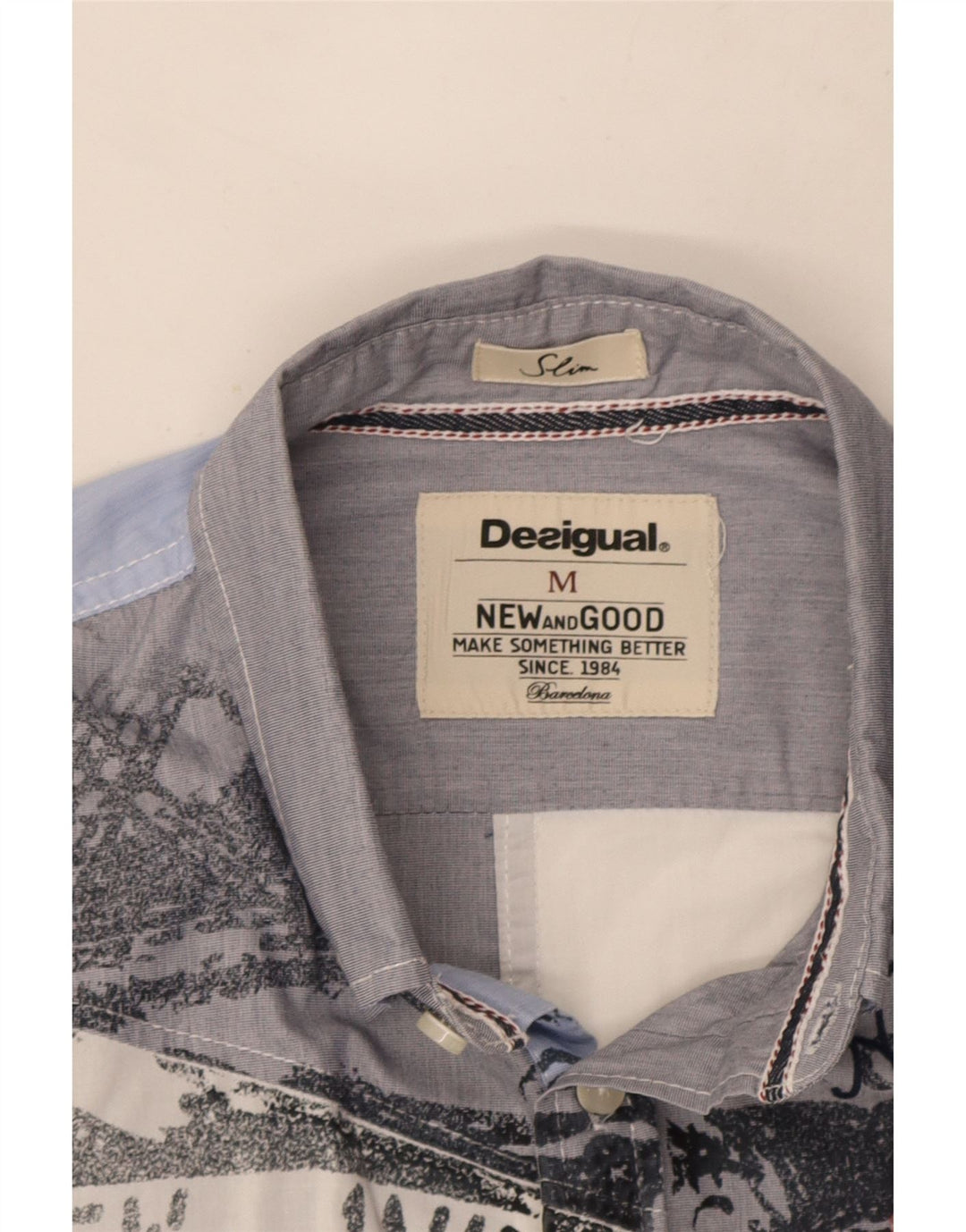 Ανδρικό πουκάμισο Desigual Graphic Slim Fit Medium πολύχρωμο Colourblock