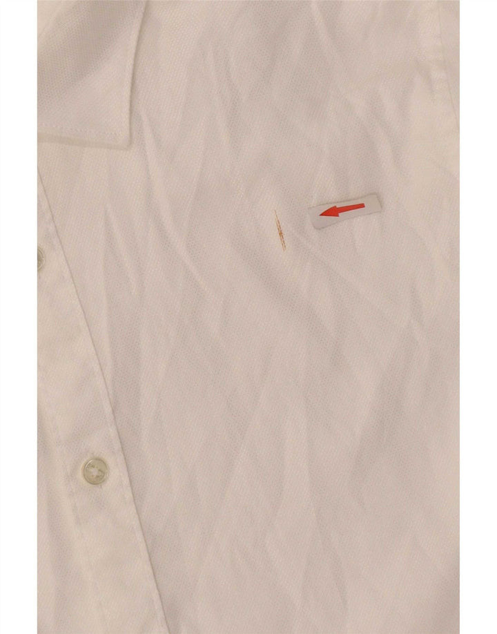 Zara Cămașă pentru bărbați Slim Fit Large White