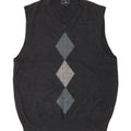 DOCKERS Mens Vest Tank Top Large Navy Blue Argyle/Diamond Acrylic Vintage Dockers and Second-Hand Dockers from Messina Hembry 