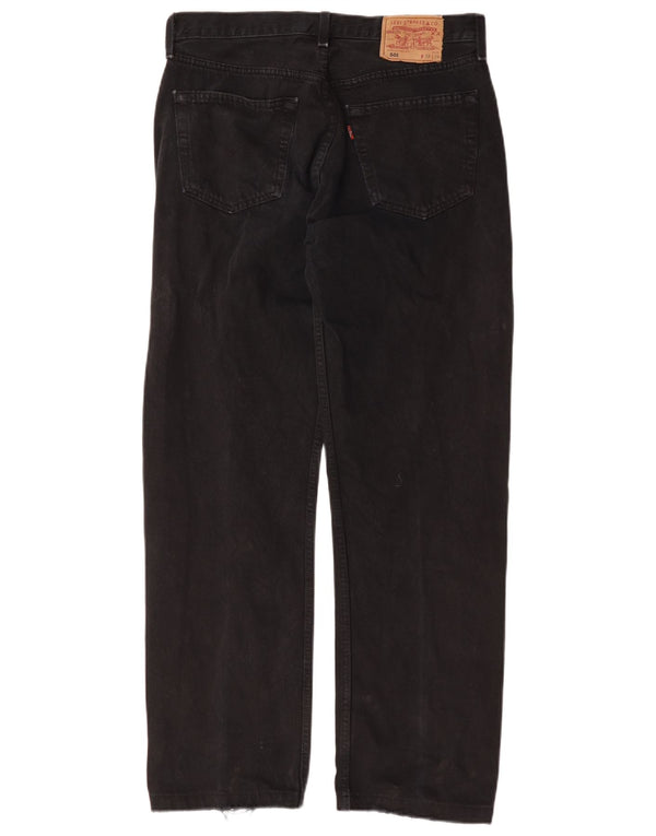 Levi's Womens 501 W32 L29 Czarna bawełna