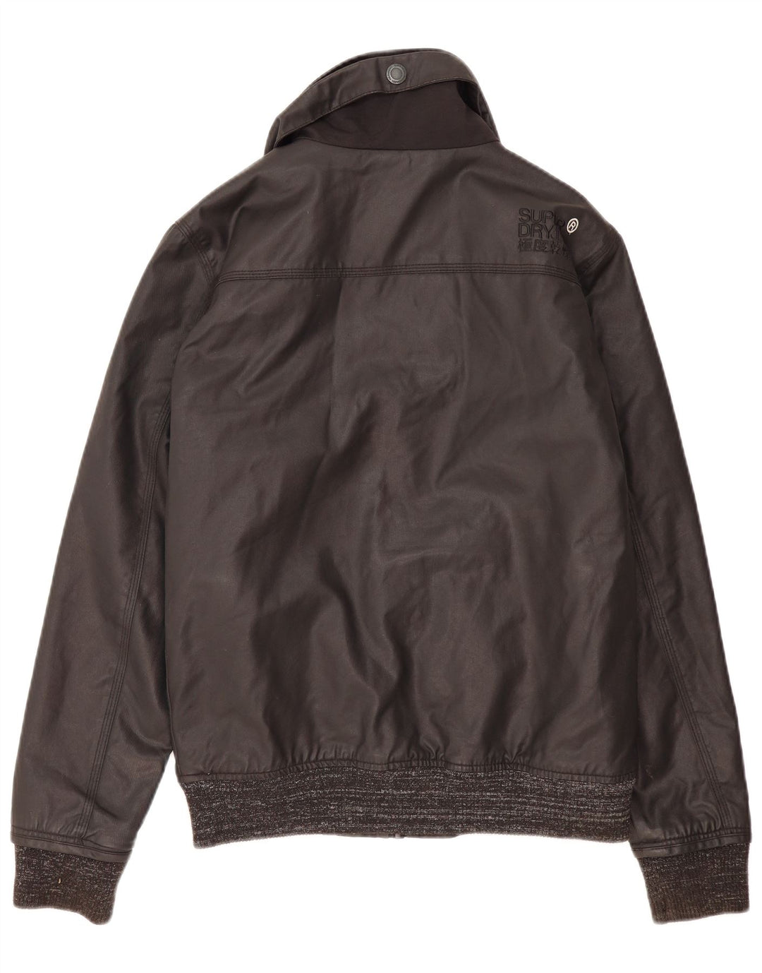 Superdry Mens Bomber Windbreaker Jacket UK 38 Medium Black Nylon
