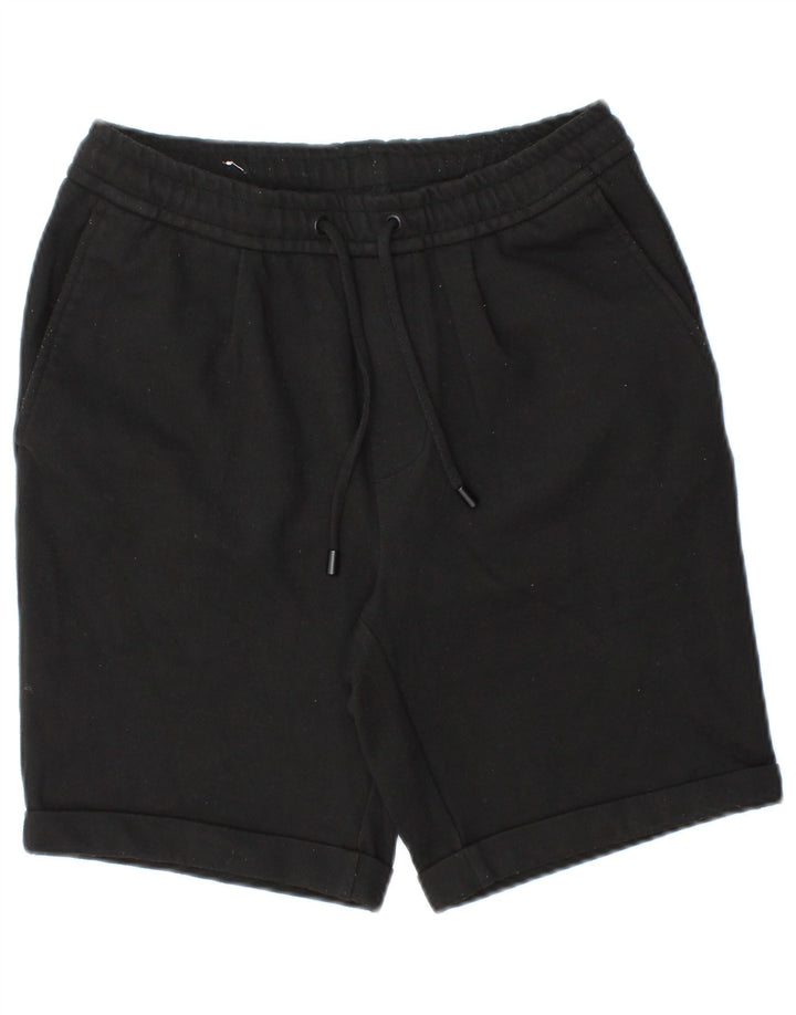 Zara Mens Sport Shorts Small  Black Polyester