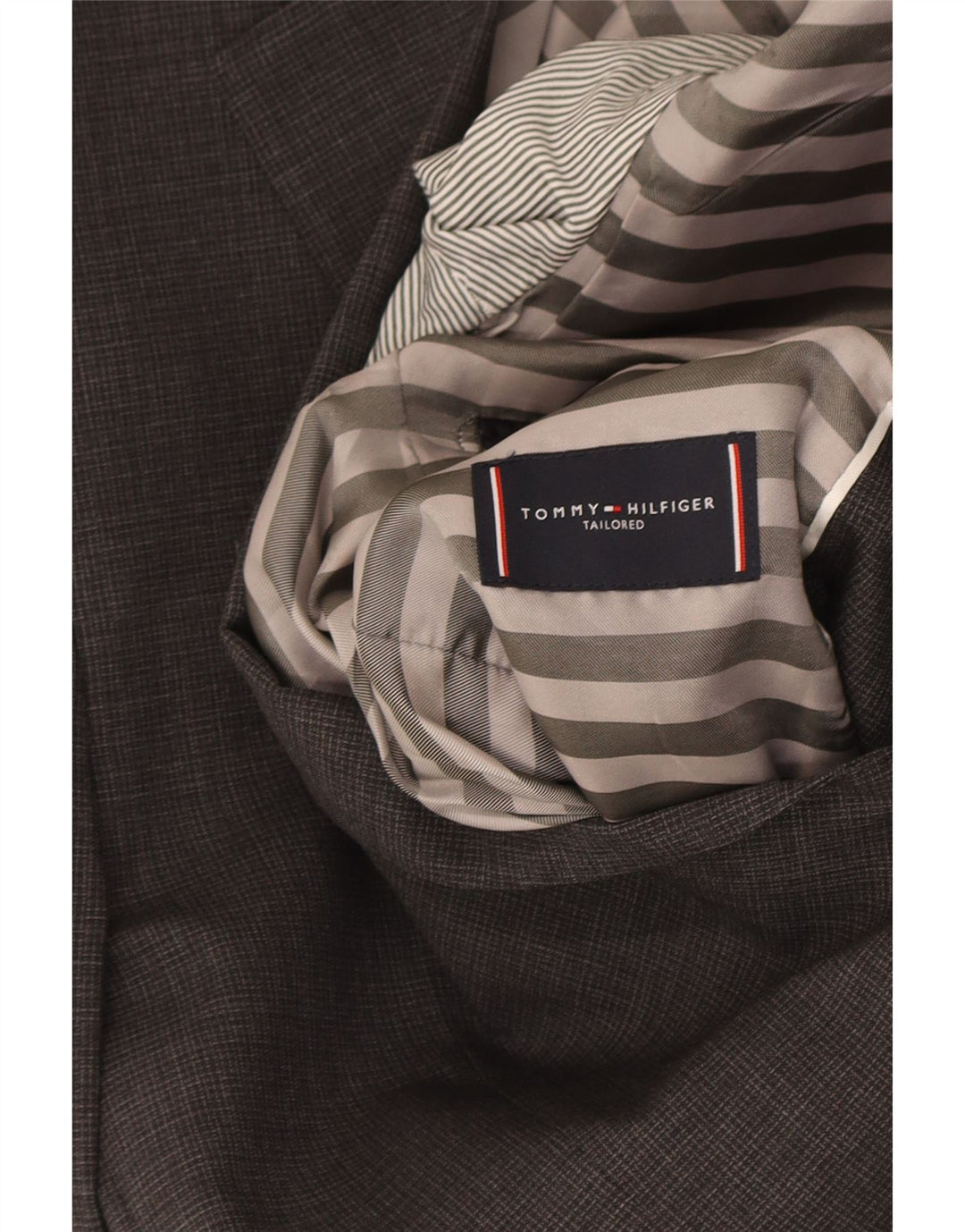 Jaqueta Blazer Masculina Tommy Hilfiger com 2 Botões IT 48 Lã Cinza Médio