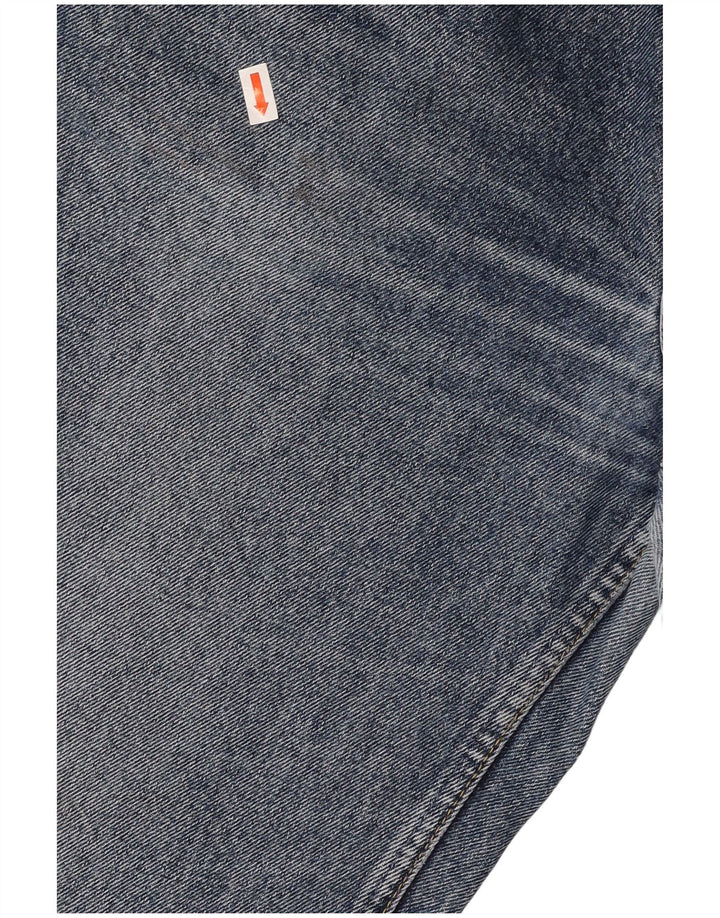 MUSTANG Womens Tramper Straight Jeans W34 L30 Blue Cotton