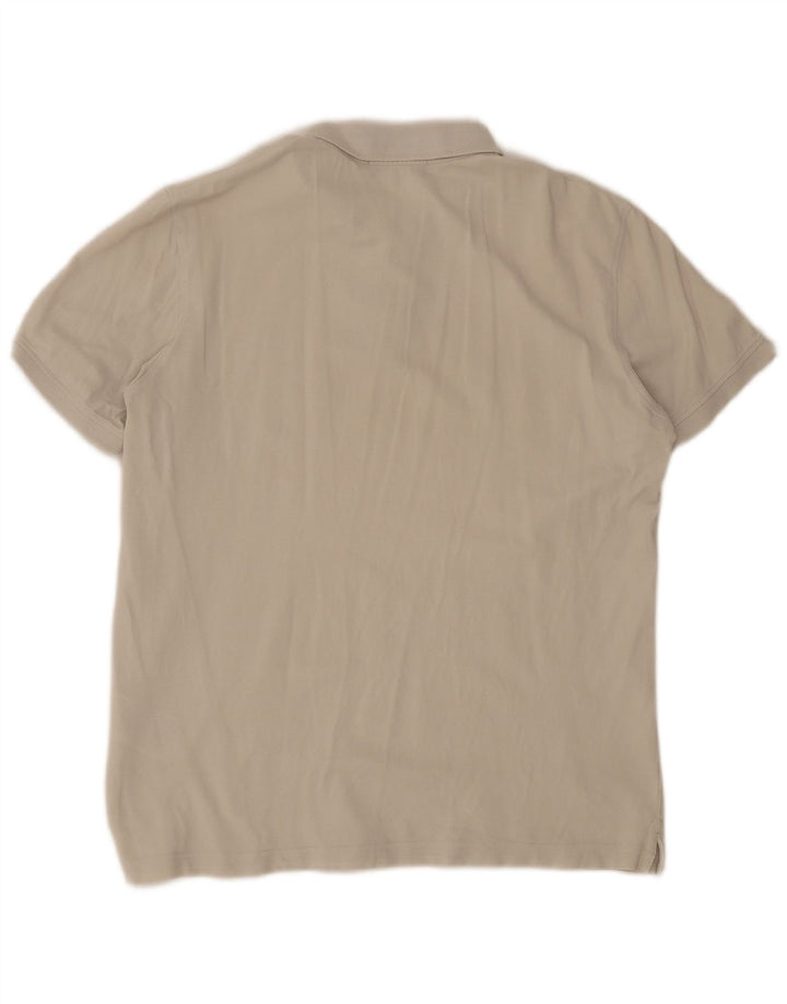 Liu Jo Mens Polo Shirt Large Beige Cotton