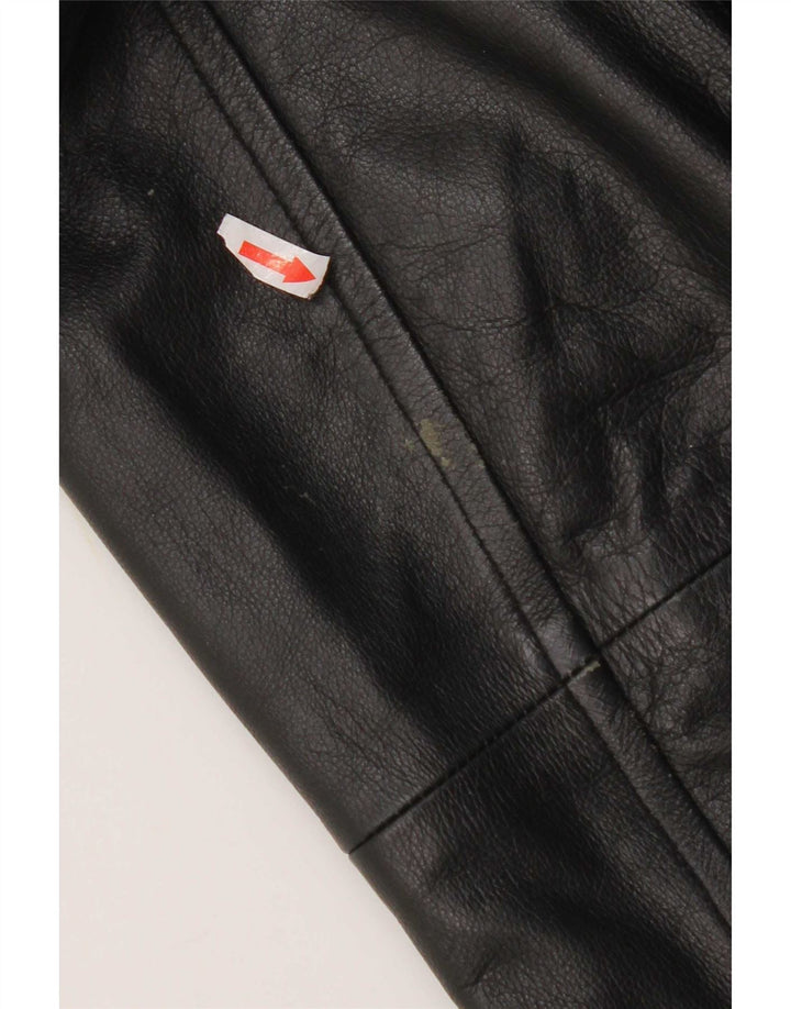 Pierre Cardin Veste en cuir pour homme UK 40 Large Noir
