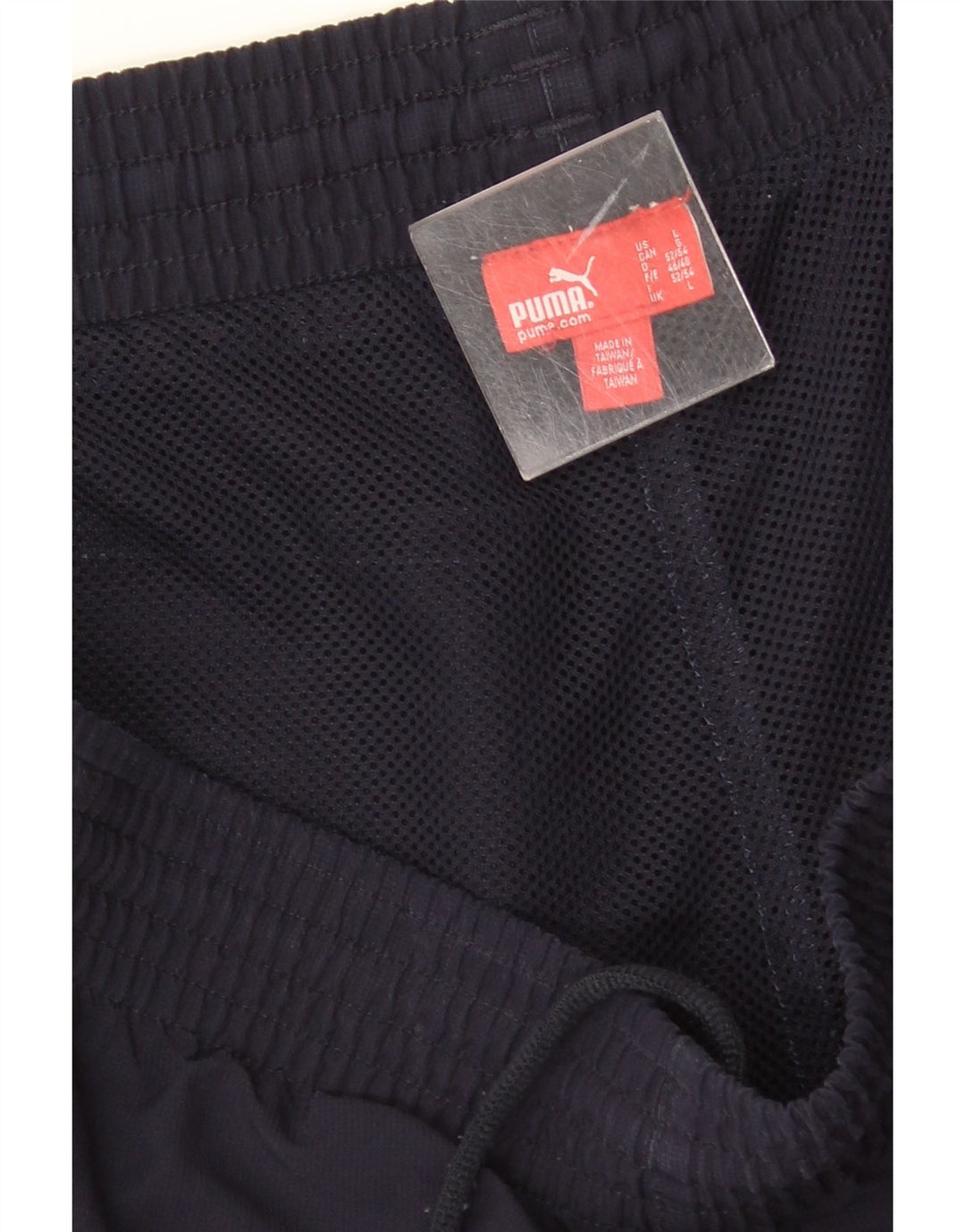Puma Mens Tracksuit Trousers Large Navy Blue Colourblock