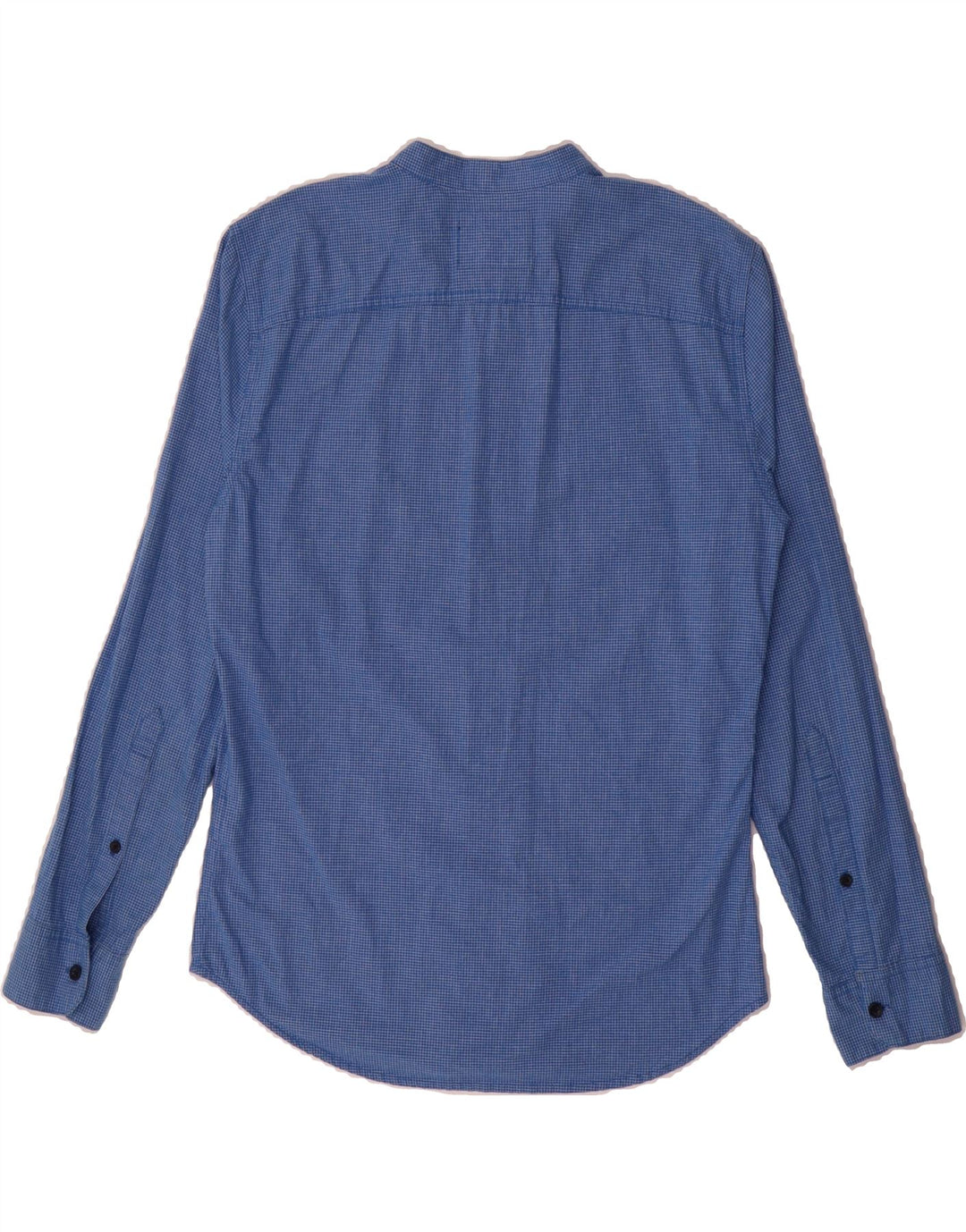 HOLLISTER Mens Muscle Shirt Small Blue Check Cotton Vintage Hollister and Second-Hand Hollister from Messina Hembry 