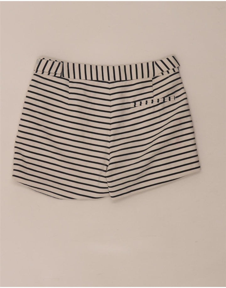 Zara Womens Regular Casual Shorts XS W28 White Striped