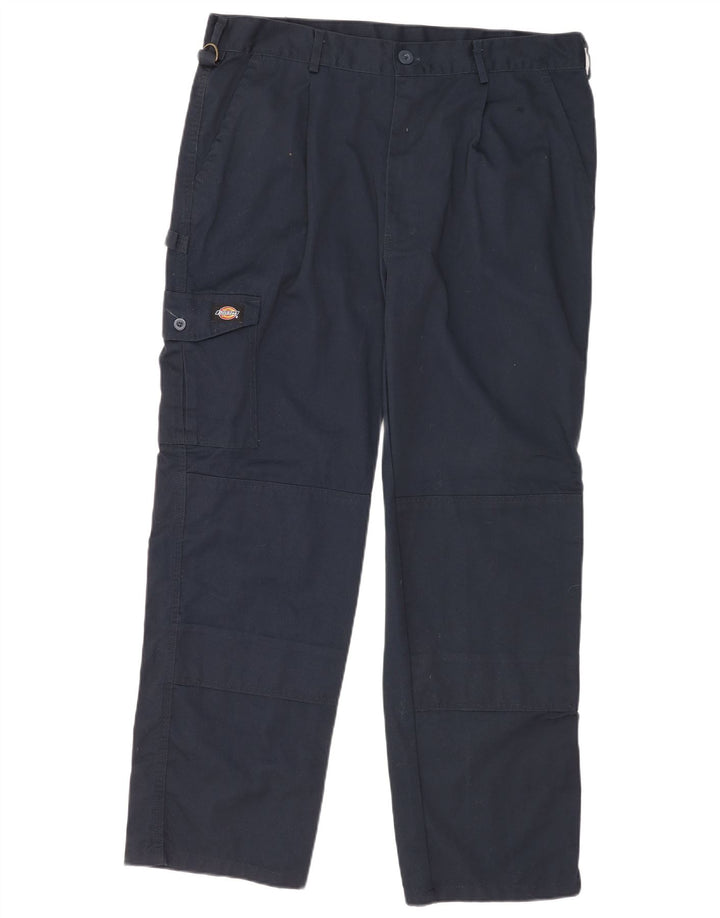 Мужские прямые брюки-карго Dickies W38 L30 темно-синие из полиэстера