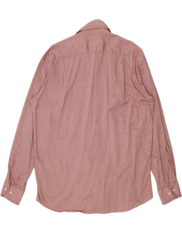 ROCCOBAROCCO Mens Shirt Size 42 16 1/2 Large Red Cotton Vintage Roccobarocco and Second-Hand Roccobarocco from Messina Hembry 