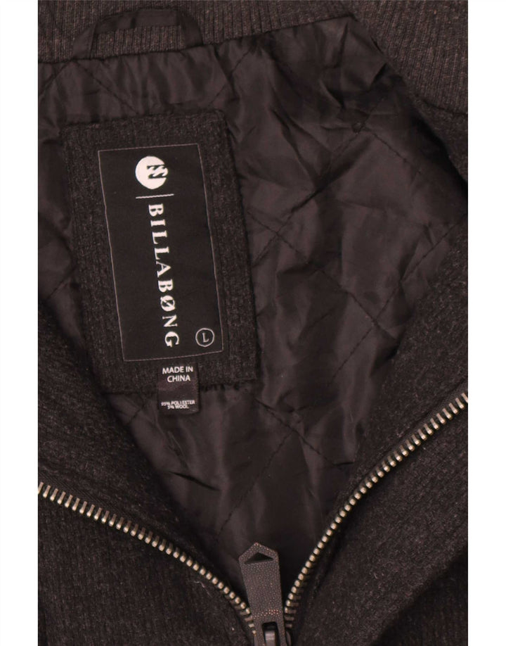 Billabong Herre Military Jacket UK 40 Large Grå Polyester